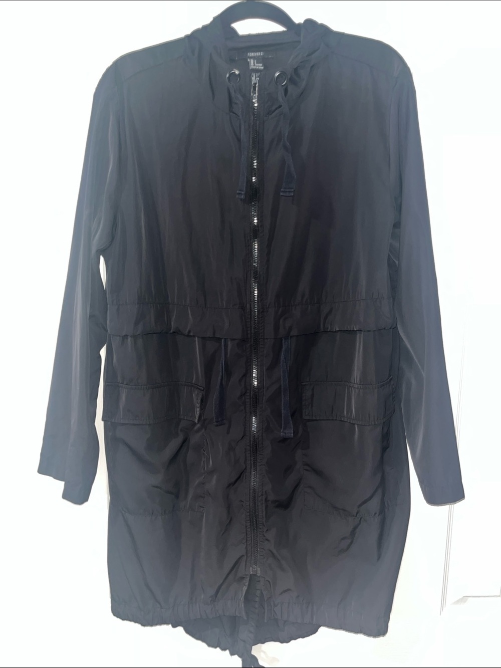 Lightweight Black Women's Anorak Jacket